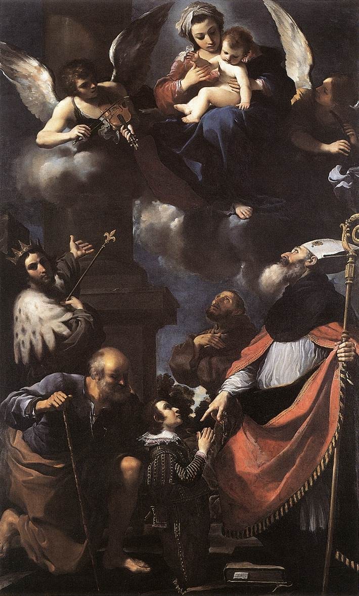 Guercino A Donor Presented to the Virgin